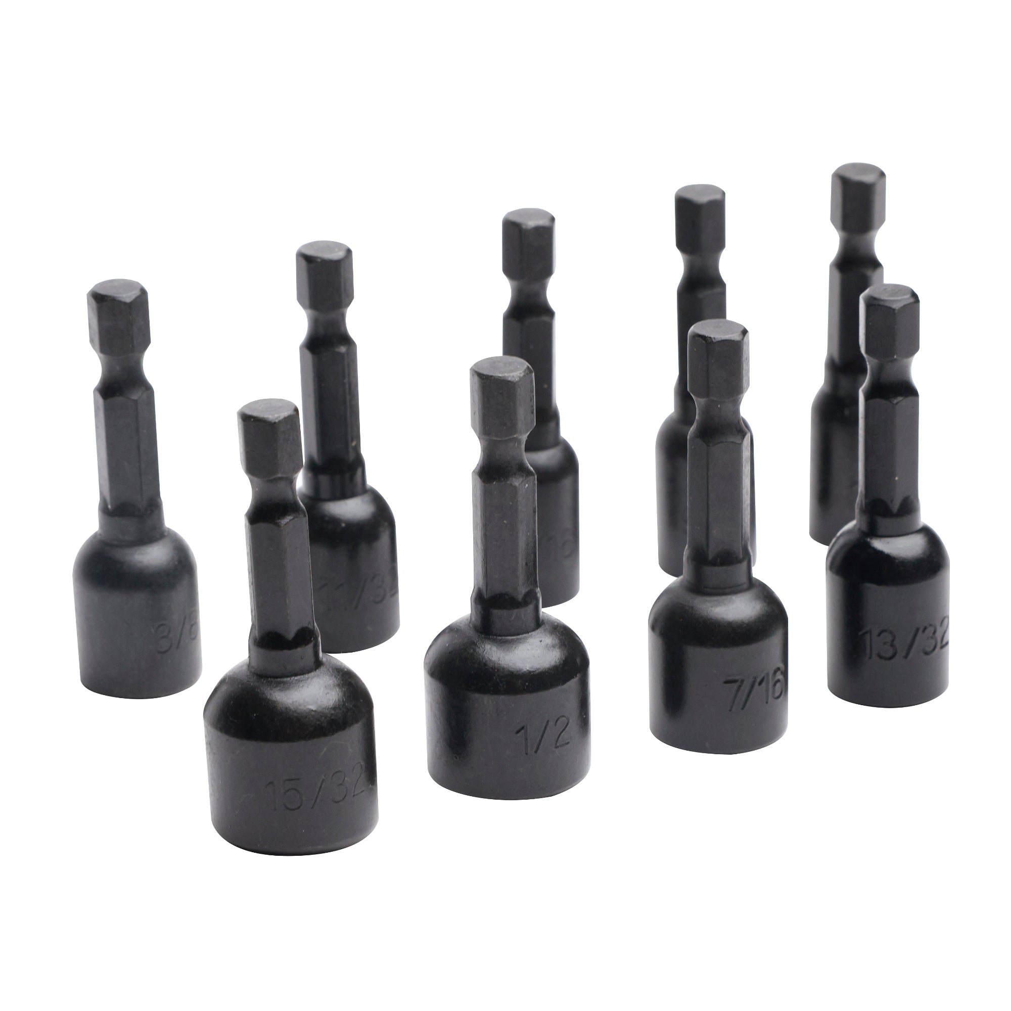 9-PC 1-3/4 in. Impact-Rated Magnetic SAE Nut Setters