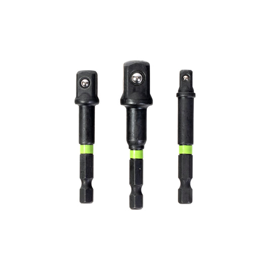 3-PC Impact-Rated Hex Shank Socket Driver Set