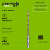 Half Ground 3/16-inch Hex Shank Titanium Drill Bit Set
