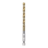 Half Ground 1/4" Hex Shank Titanium Drill Bit Set