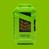Half Ground  29-PC Titanium High-Speed Steel Index Drill Bit Set