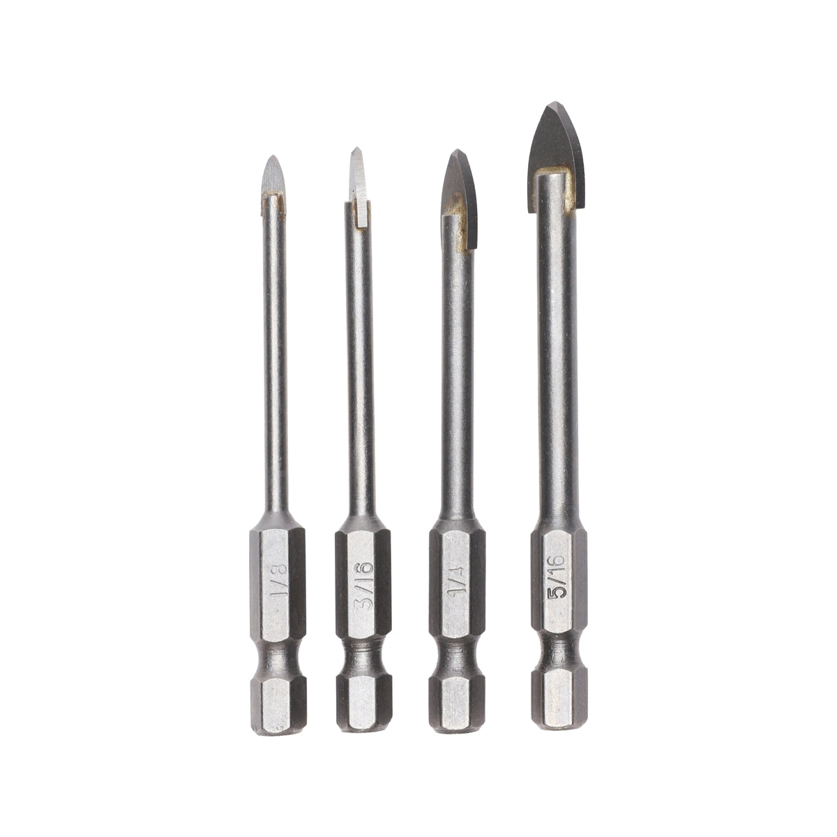 4-PC Glass and Ceramic Bit Set