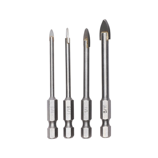 4-PC Glass and Ceramic Bit Set