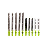 10-PC  Assorted Jigsaw Blade Set w/ Storage Case