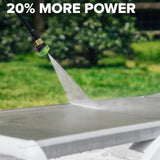 24V 700 PSI 0.8 GPM Cold Water Cordless Power Cleaner: 4.0Ah Battery and 30W Charger
