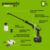24V 700 PSI 0.8 GPM Cold Water Cordless Power Cleaner (Tool Only)