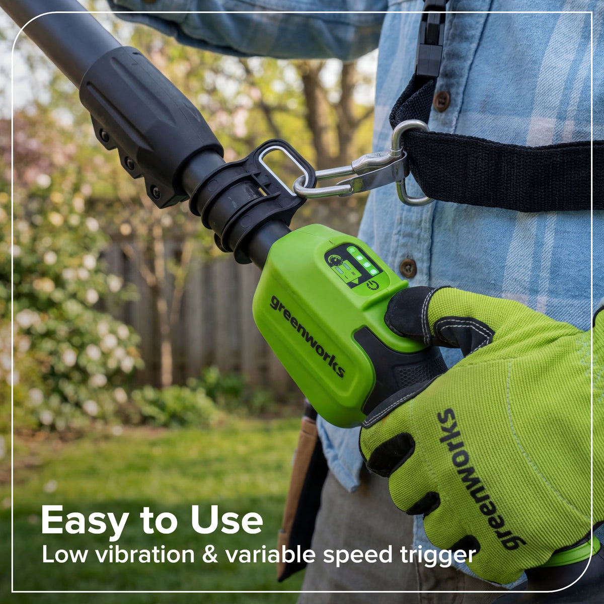 40V 8" Cordless Battery Telescope Pole Saw (Tool Only)