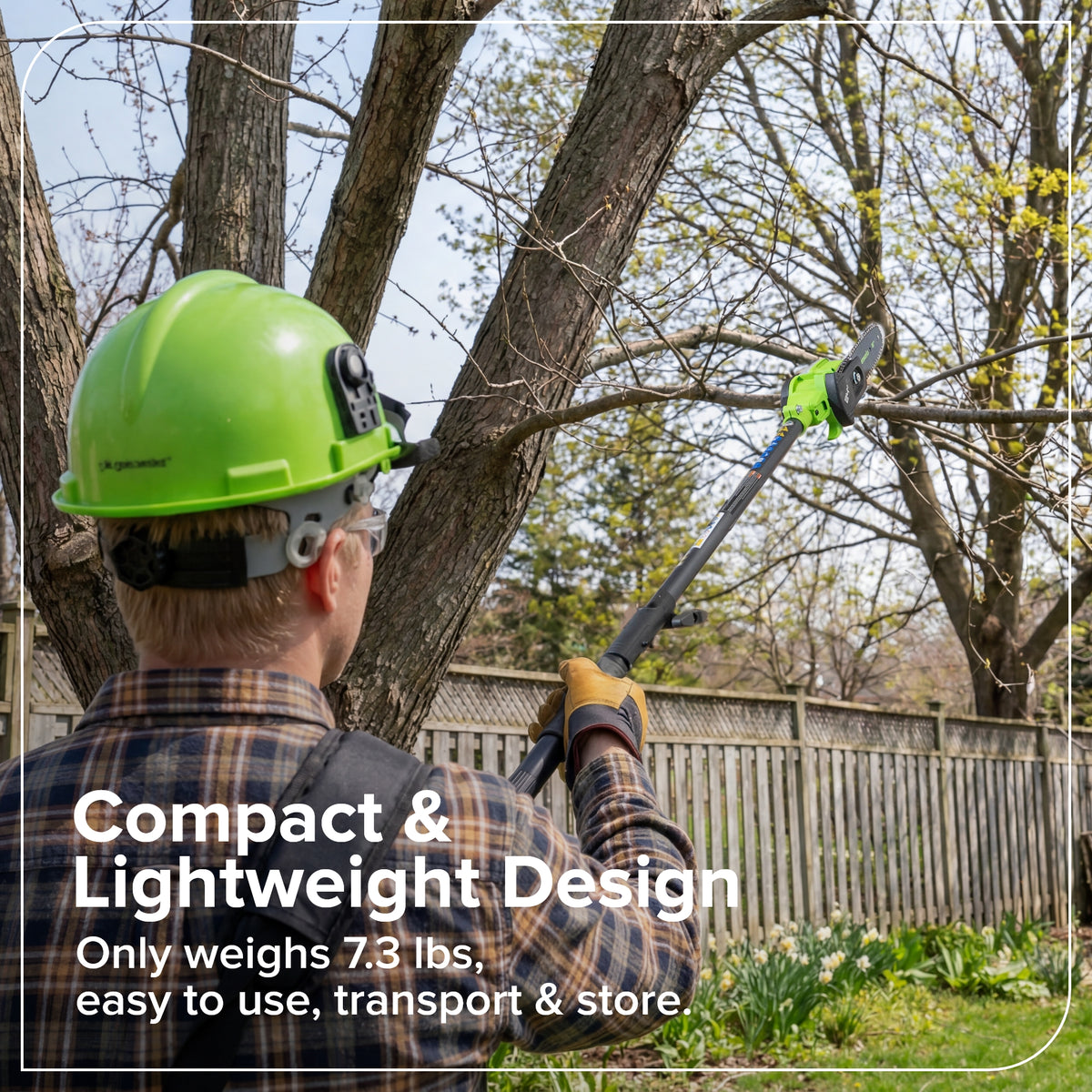 40V 8" Cordless Battery Telescope Pole Saw (Tool Only)