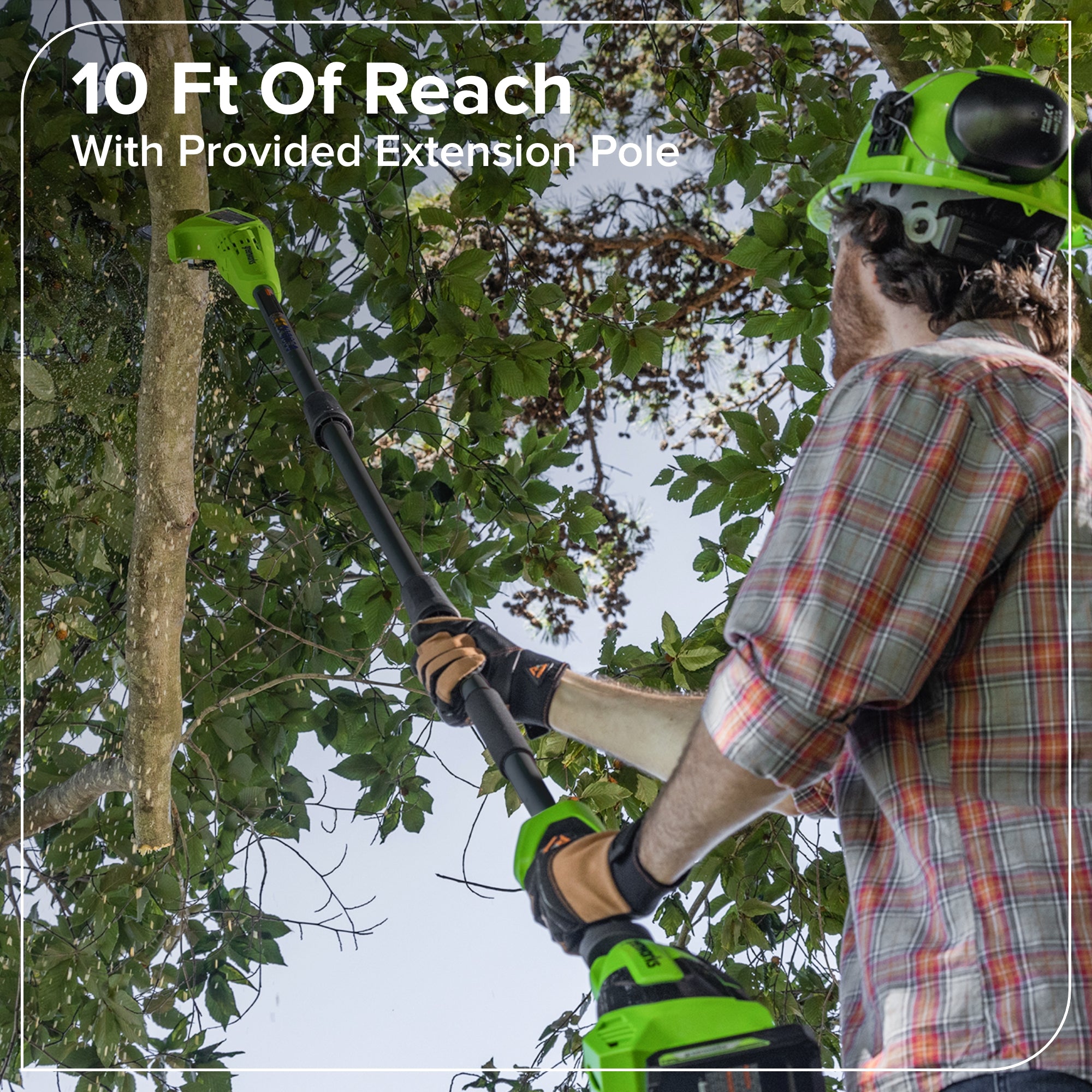 24V 8" Cordless Battery Pole Saw (Tool Only)