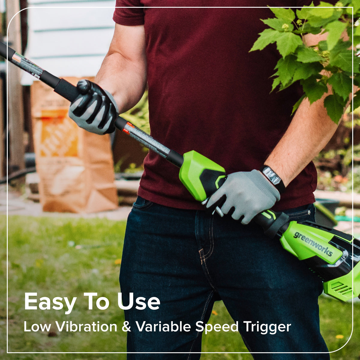 24V 8" Cordless Battery Pole Saw (Tool Only)