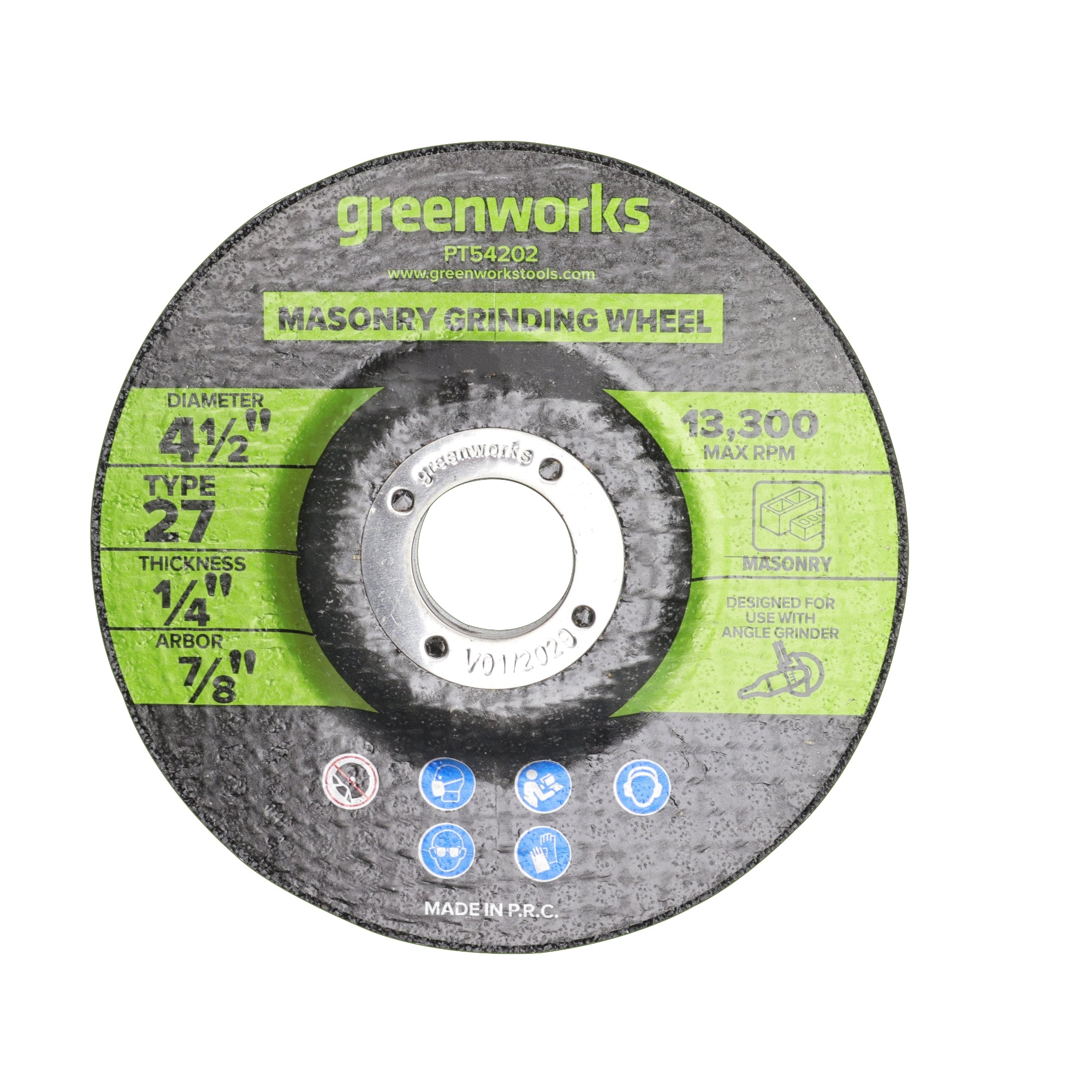 1-PC 4-1/2" Type 27 Masonry Grinding Wheel