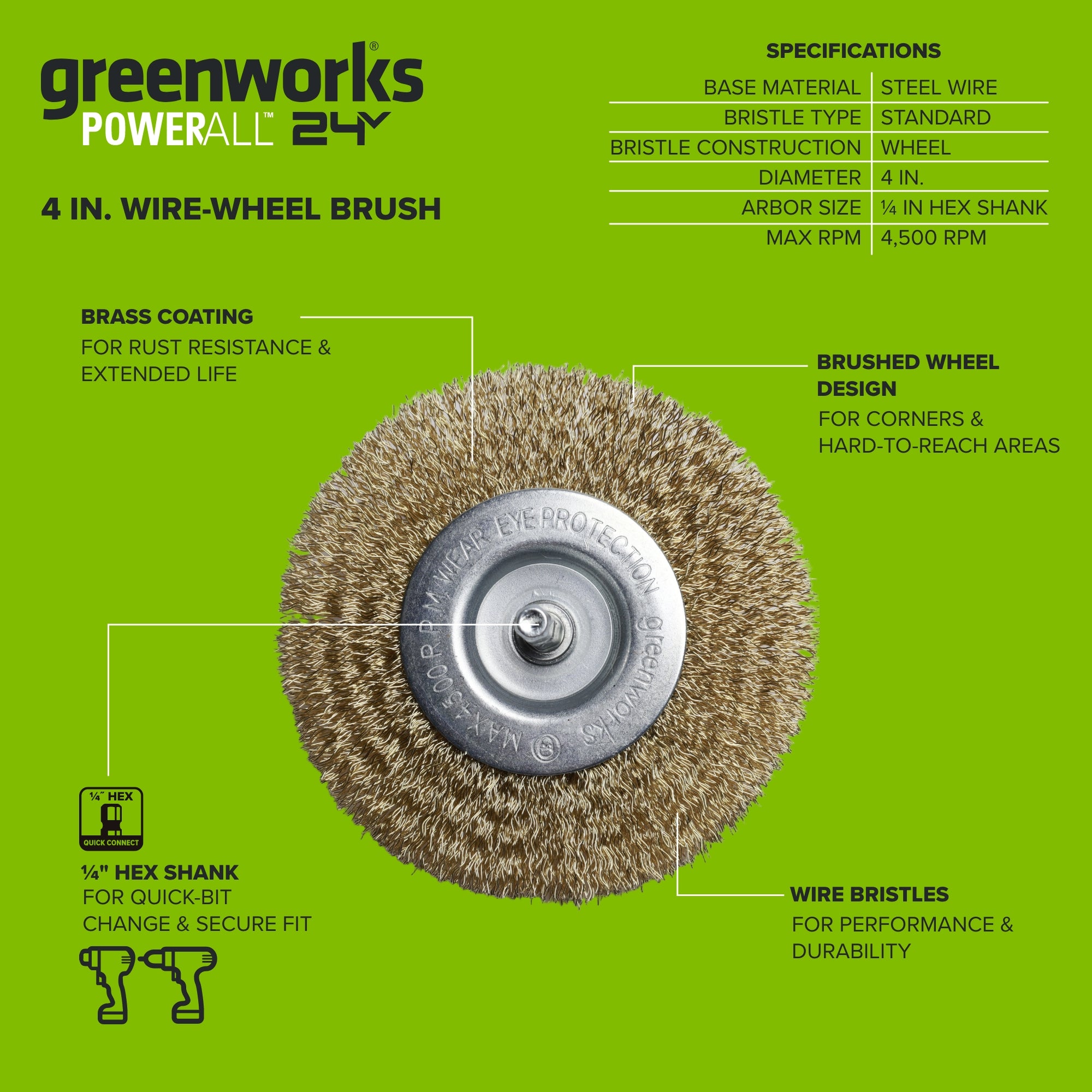 4" Wire Wheel Brush