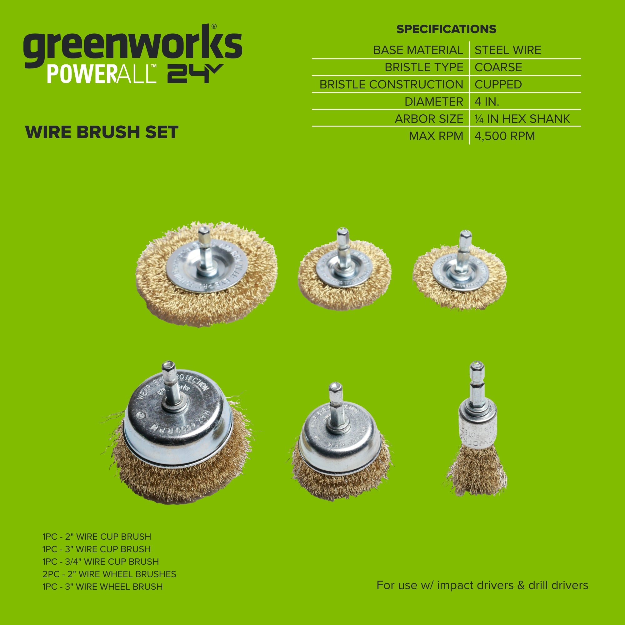 6-Piece Wire Brush Set