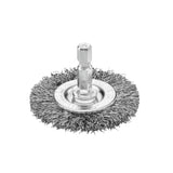 3" Coarse Wire Wheel Brush for Weld Scale, Paint, or Rust Removal and Surface Prep, for Use with Impact and Drill Drivers