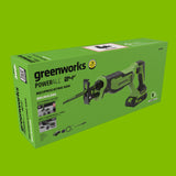 24V PowerAll 1-1/4" Reciprocating Saw with Blade, 2.0 Ah USB-C Battery and 30W USB-C Fast Charger,3,200 SPM