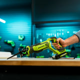 24V PowerAll 1-1/4" Reciprocating Saw with Blade, 2.0 Ah USB-C Battery and 30W USB-C Fast Charger,3,200 SPM