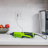 8V Dual-Position Screwdriver, 70 in-lb Torque, 5+1 [Drill] Clutch Settings, with Phillips and Slotted Bits and USB-C Charging Cable