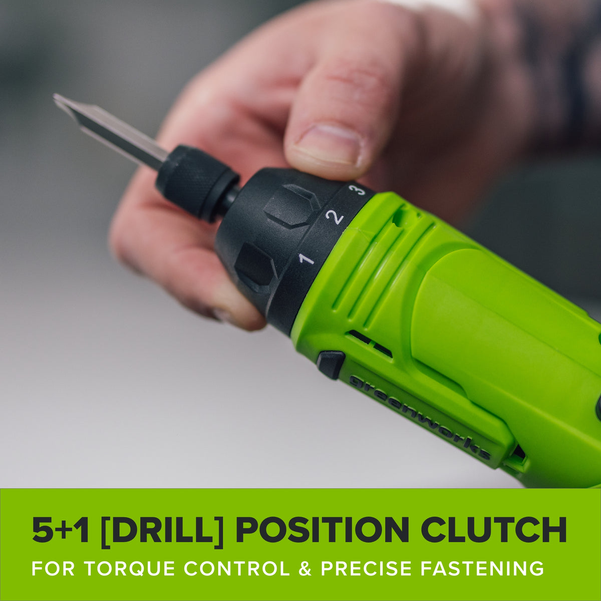 8V Dual-Position Screwdriver, 70 in-lb Torque, 5+1 [Drill] Clutch Settings, with Phillips and Slotted Bits and USB-C Charging Cable
