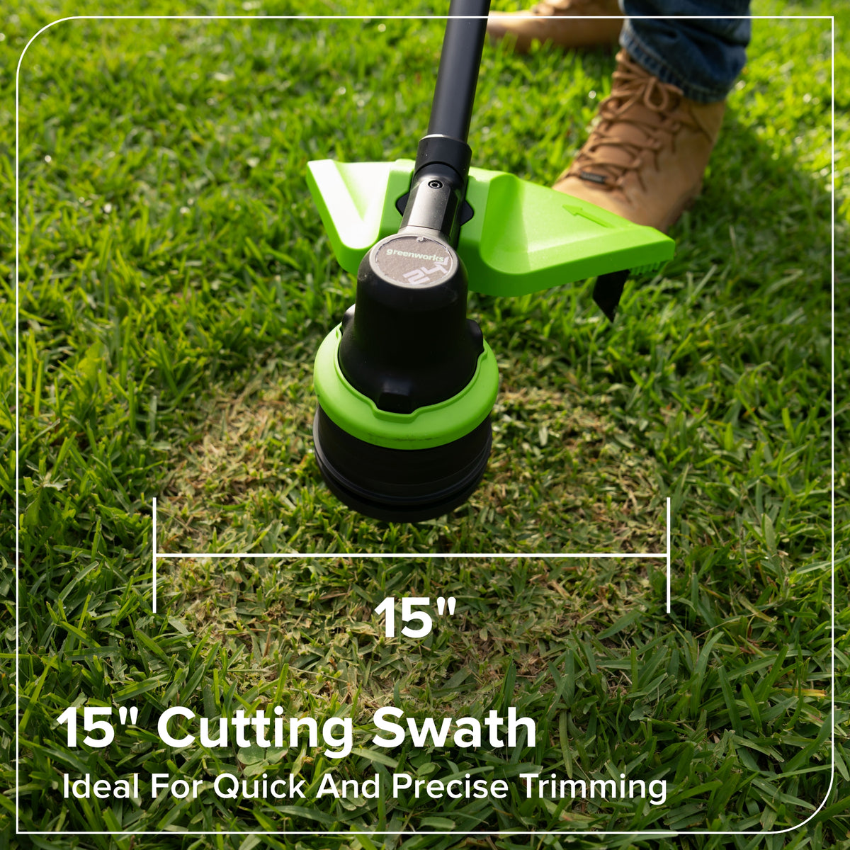 24V 15" Cordless Battery Brushless String Trimmer (Tool Only)
