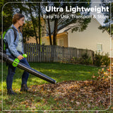 48V (24V x 2) 730 CFM Cordless Battery Dual-Port Backpack Blower: (2) 8.0 Ah Battery, 100W Charger and (2) 3-Ft Cables