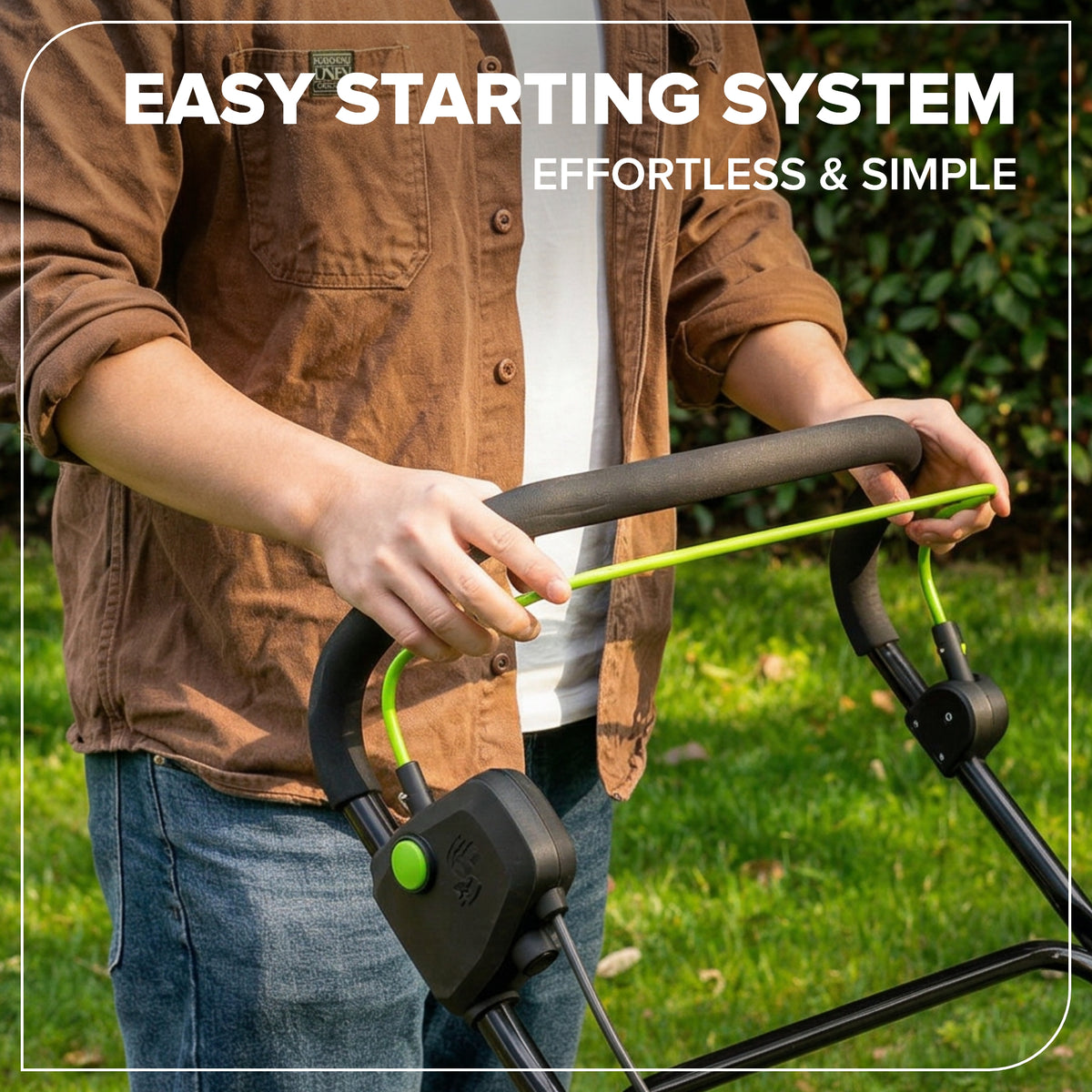 48V (24V x 2) 15" Cordless Battery Dethatcher/Scarifier: (2) 4.0Ah Batteries, (1) 65W Charger, (2) 100W Cables