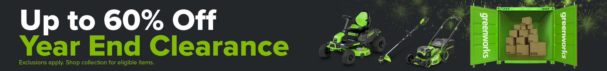 Year End Clearance banner