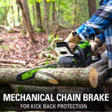 80V 16" 2.0 kW Cordless Battery Chainsaw (Tool Only)