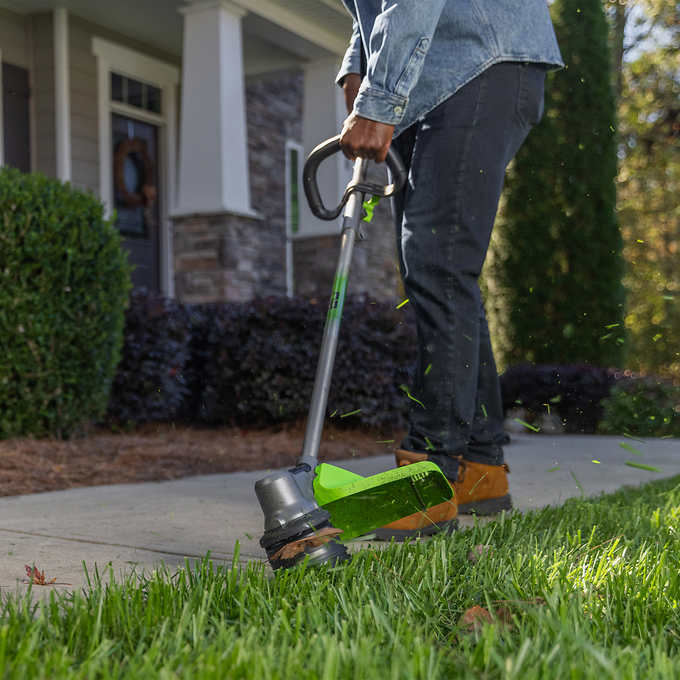80V 17" Brushless String Trimmer: 2.0 Ah Battery and Charger