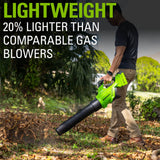 40V 20" Cordless Battery Push Lawn Mower 3PC Combo Kit, (1) 5.0Ah Battery: (1) 2.0 Ah Battery and (2) Chargers