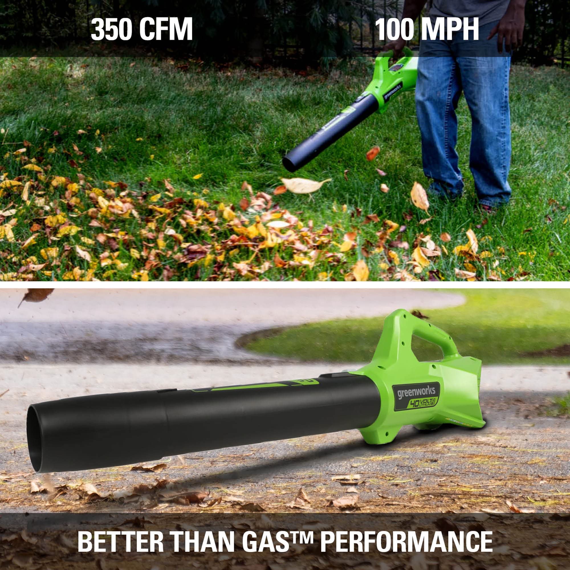 40V 16" Cordless Battery Push Mower 3pc Combo Kit, 4Ah Battery, 2Ah Battery and Charger