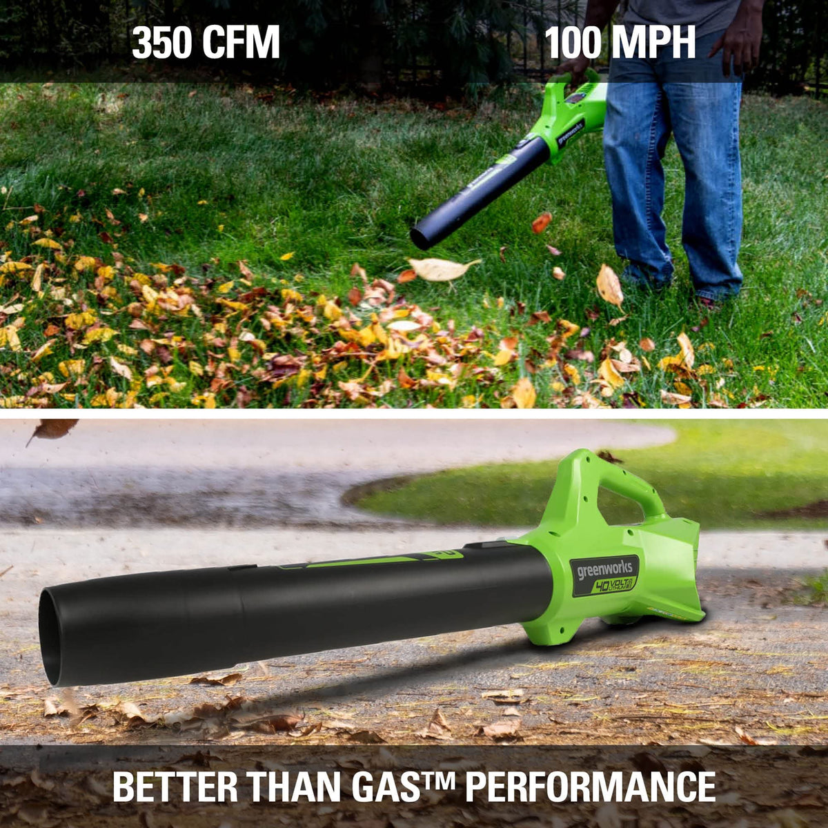40V 16" Cordless Battery Push Mower 3pc Combo Kit, 4Ah Battery, 2Ah Battery and Charger