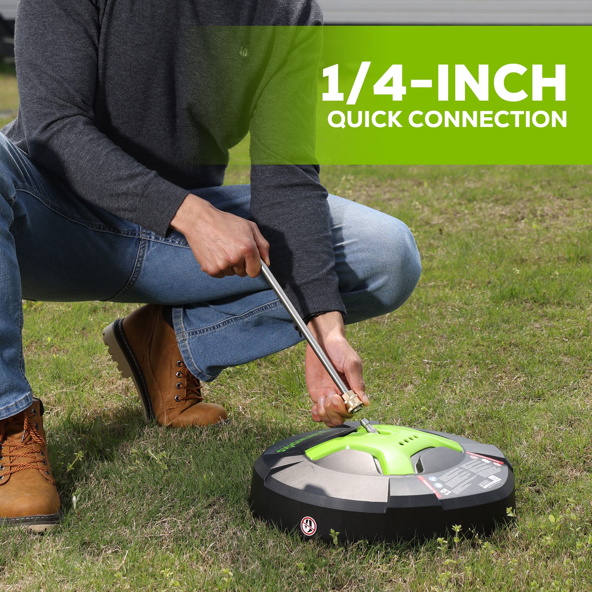 15" Surface Cleaner + 12" Wand Extension