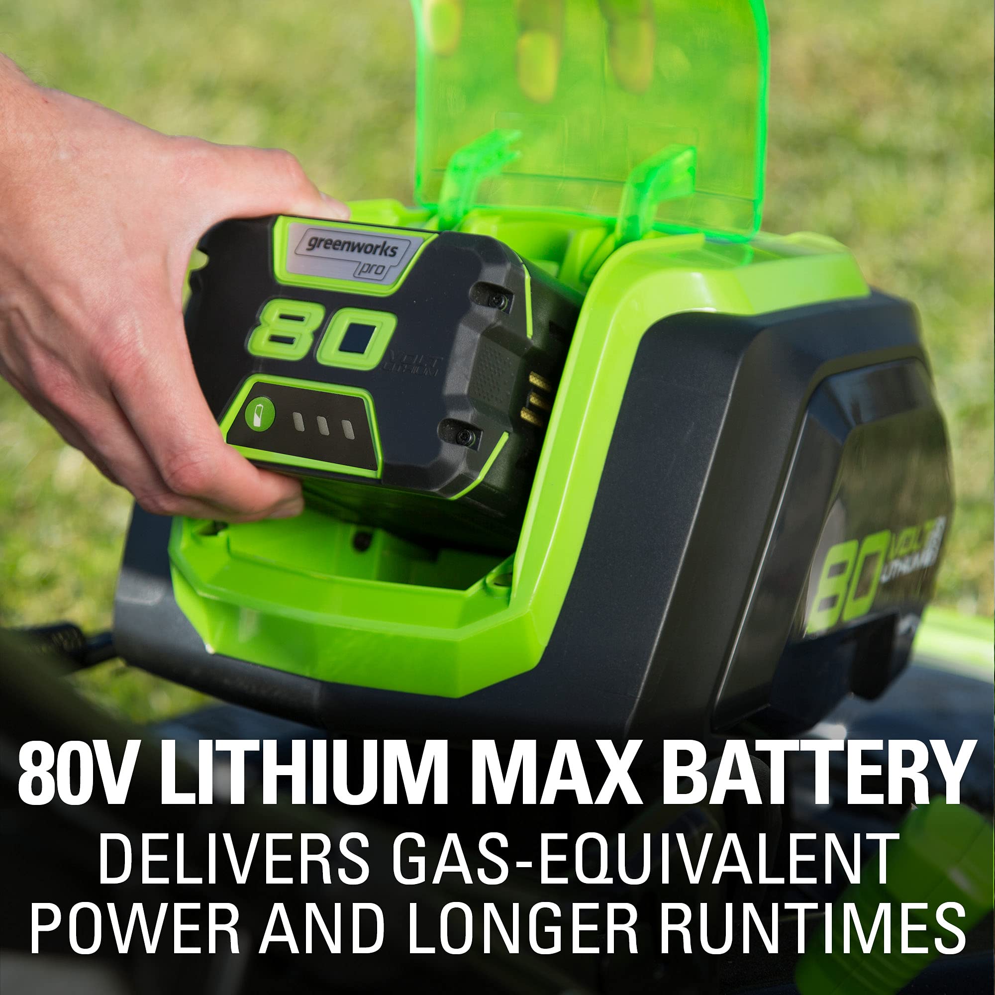 Pro 80V 21" Brushless Push Lawn Mower w/ (2) 2.0Ah Batteries & Rapid Charger