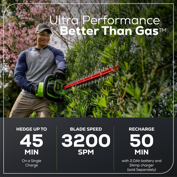 60V Cordless Battery 3PC Handheld Combo Kit, String Trimmer, Blower and Hedge Trimmer, (1) 2.5 Ah Battery and Charger