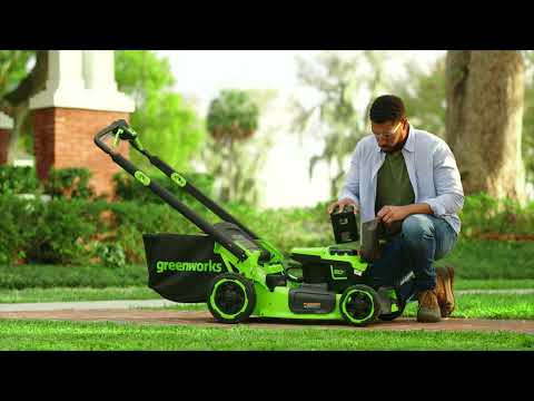 OPEN BOX 60V 22" Cordless Battery Self-Propelled Lawn Mower, 8.0 Ah Battery and 6A Charger, LM2206S
