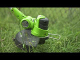 24V 12" Cordless Battery String Trimmer/Edger and 320CFM Leaf Blower Combo Kit w/ 2.0Ah Battery and Charger