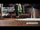 24V Cordless Battery 1/2" 800 in/lbs Drill Driver: 4.0 Ah USB-C Battery and 65W USB-C Fast Charger