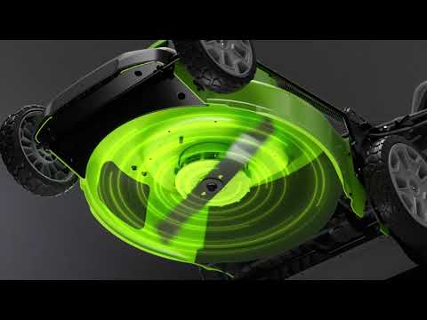 40V 19" Cordless Battery Push Lawn Mower: 5.0 Ah Battery and Charger, LM1934