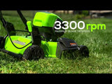 60V 19" Cordless Battery Push Lawn Mower w/ 5.0Ah Battery & Charger, LM1906