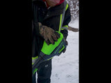 24V 12" Cordless Battery Snow Shovel with Directional Vanes: (1) 24V 4.0 Ah Battery, (1) 2A Charger