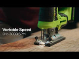 24V Cordless Battery Brushless Jig Saw: 2.0 Ah Battery and Charger