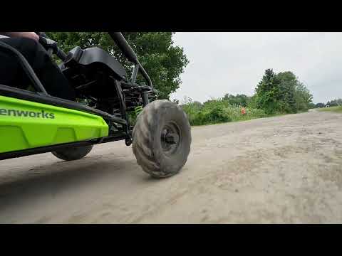 60V Gen 2 STEALTH Series All-Terrain 2-Seat Electric Youth Go-Kart: (2) 8Ah Batteries and Dual-Port Charger