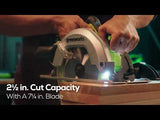 OPEN BOX 24V Circular Saw 7-1/4", Saw Blade and Dust Connector Kit: 4.0 Ah Battery and Charger