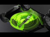 40V 21" Cordless Battery Brushless Push Lawn Mower: 5.0 Ah USB Battery and Charger, LM2104