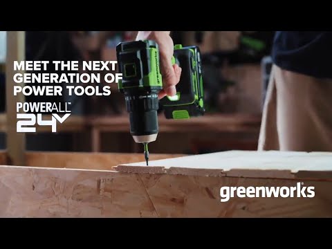 24V Cordless 400 in-lbs Drill/Driver Power Tool 6PC Combo Kit w/ (1) 4.0Ah & (1) 2.0Ah USB-C Batteries and Charger