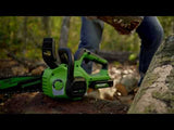 24V 10" Cordless Battery Chainsaw: 2.0 Ah USB Battery and Charger