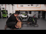 60V STEALTH Series Electric Mini-Bike: (2) 8.0 Ah Batteries and Dual-Port Rapid Charger
