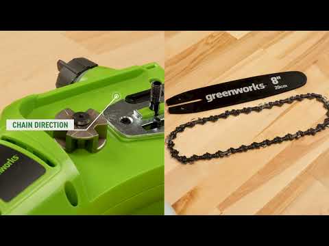 8" Replacement Pole Saw Bar and Chain Combo Kit, .3/8" Pitch, .050" Chain Gauge and 33 DL
