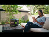 24V Cordless Battery Bluetooth Speaker: 2.0 Ah Battery and Charger