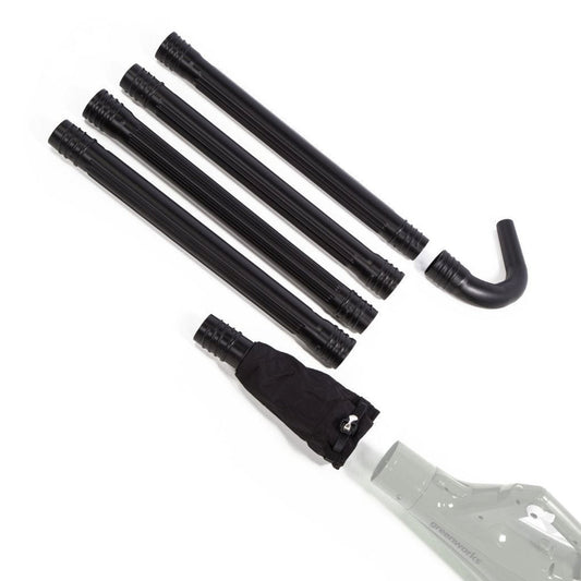 60V 610 CFM Cordless Battery Leaf Blower and Gutter Cleaning Kit Combo Kit: 2.5 Ah Battery and Rapid Charger
